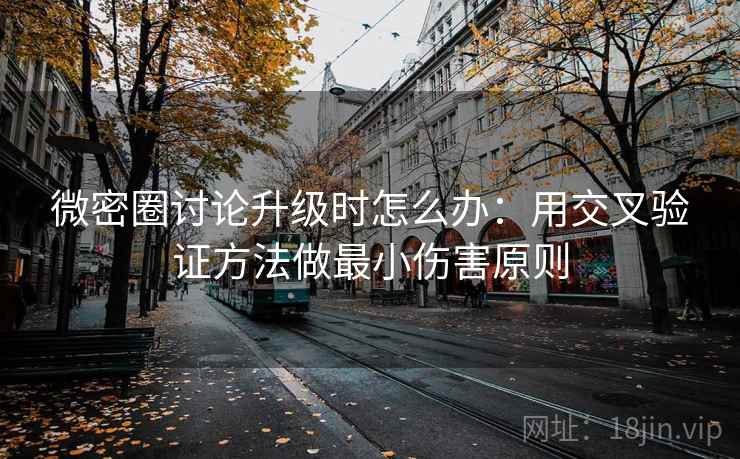 微密圈讨论升级时怎么办：用交叉验证方法做最小伤害原则