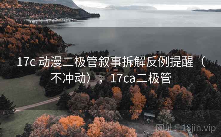 17c 动漫二极管叙事拆解反例提醒（不冲动），17ca二极管