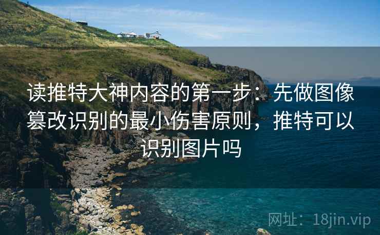 读推特大神内容的第一步：先做图像篡改识别的最小伤害原则，推特可以识别图片吗