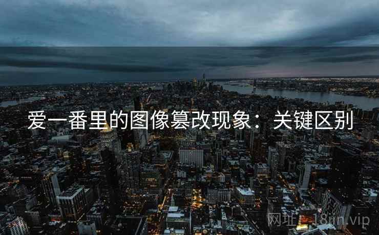 爱一番里的图像篡改现象：关键区别